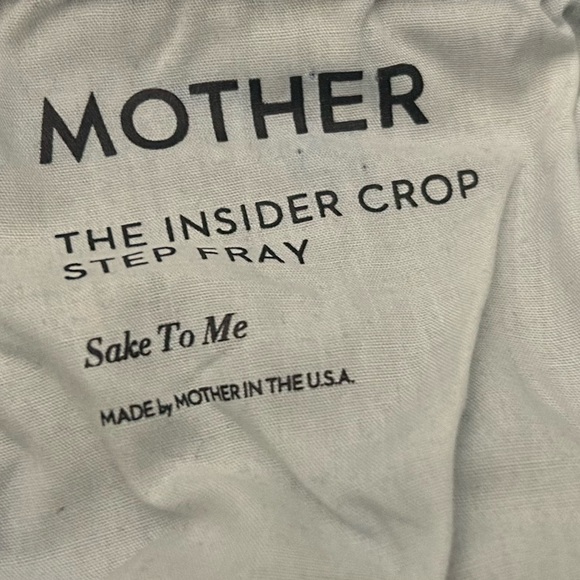Mother The Insider Crop Step Fray Jeans in Color Sake to Me, Size 28. - Picture 4 of 10